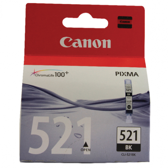 Canon CLI-521 Black Ink Cartridge (2933B001) 